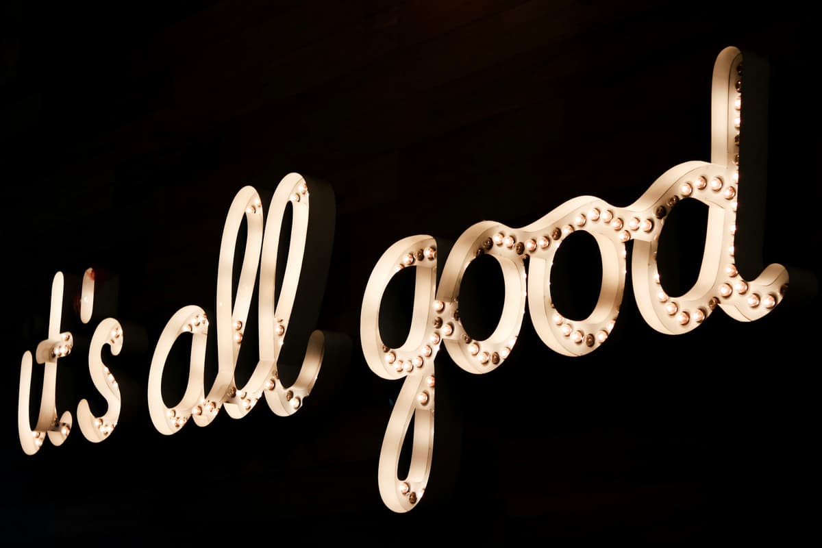 It's all good.