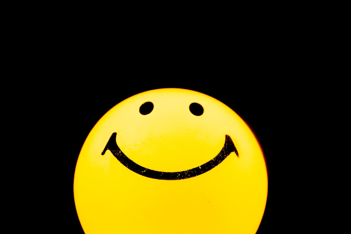 Anxious smile