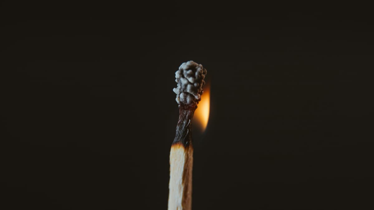 A dying match